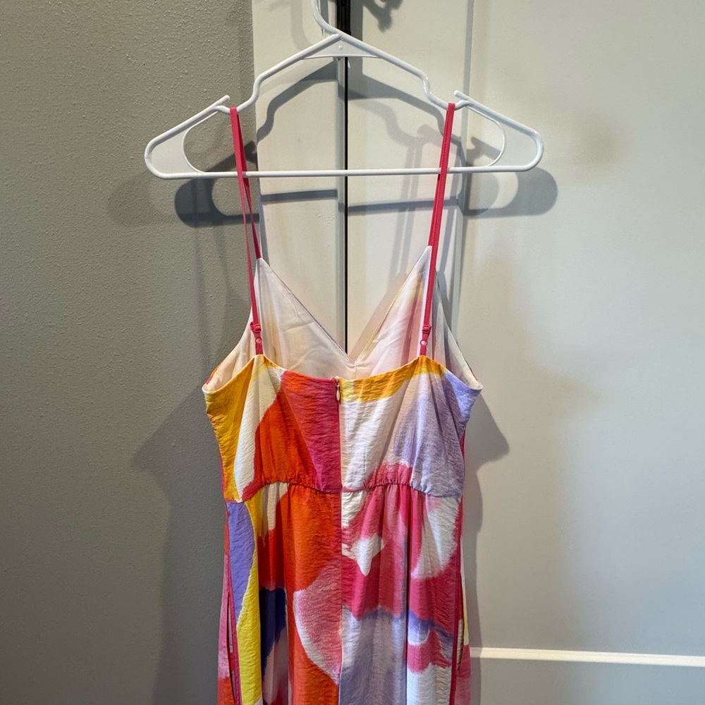 Colorful Strappy Midi Dress - Picture 4 of 8